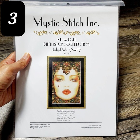 Mystic Stitch Maxinne Gadd Birthstone Collection Cross Stitch Birthstone Pattern - Picture 3 of 11